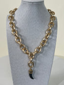 10029 Collana CORTA AURORA CORNO