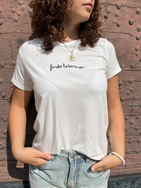T-shirt FINCHE' LA BARCA VA