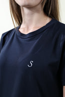 T-shirt BASIC RICAMATA