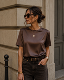 T-shirt BASIC SATIN