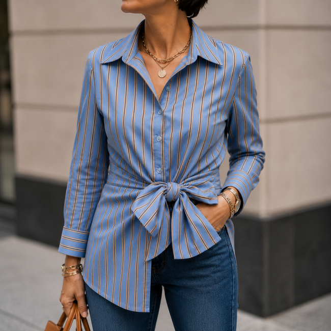 Camicia NODO RIGATA